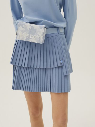 BLUDOT Layered Pleats Culotte (Blue)