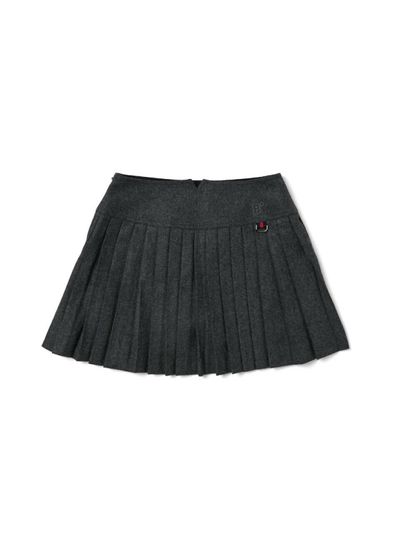 BLUDOT Wool Pleats Skirt (Grey)
