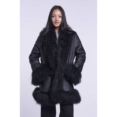 Blue Duck Blue Duck Tuxedo Shearling Jacket