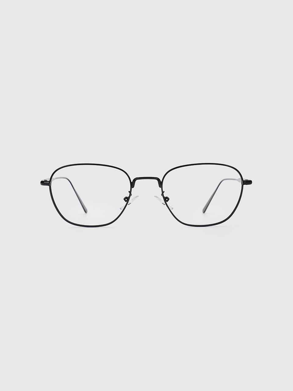 BLUE ELEPHANT Stainless Steel Blue Light Blocking Glasses [Black]