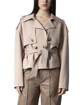 Blue Revival Blue Revival Charli Cropped Scuba Trench