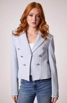 BLUE REVIVAL BLUE REVIVAL Charlotte Cropped Blazer
