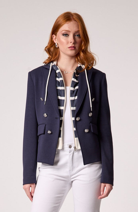 BLUE REVIVAL BLUE REVIVAL Kasey Hooded Blazer