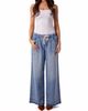 Blue Revival Blue Revival Liv Drawstring Wide Leg Jeans in San Marino - 2