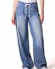Blue Revival Blue Revival Liv Drawstring Wide Leg Jeans in San Marino - 5