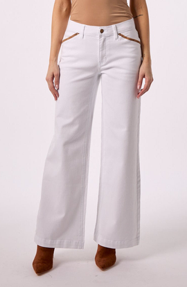 BLUE REVIVAL BLUE REVIVAL Sadie Mid Rise Wide Leg Jeans