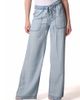 Blue Revival Blue Revival Scarlett Drawstring Utility Wide Leg Jeans in Brussels - 1