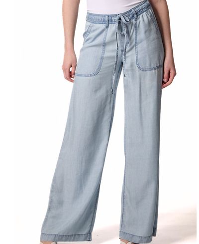 Blue Revival Blue Revival Scarlett Drawstring Utility Wide Leg Jeans in Brussels