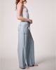 Blue Revival Blue Revival Scarlett Drawstring Utility Wide Leg Jeans in Brussels - 4