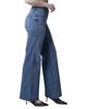 Blue Revival Blue Revival Waverly Mid Rise Wide Leg in Madrid - 4