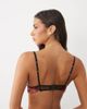 Bluebella Bluebella Calantha floral embroidery wired bra in burgundy - 4