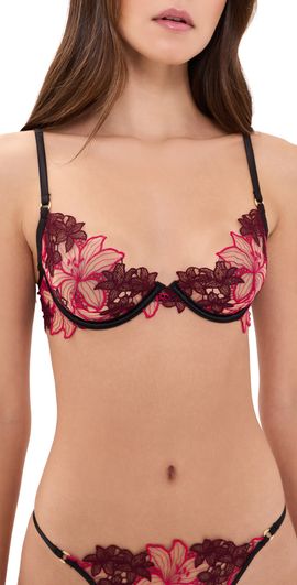 Bluebella Bluebella Calantha Wired Bra Cherry Lacquer/Virtual Pink