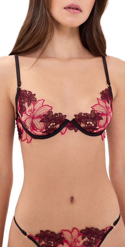 Bluebella Bluebella Calantha Wired Bra Cherry Lacquer/Virtual Pink