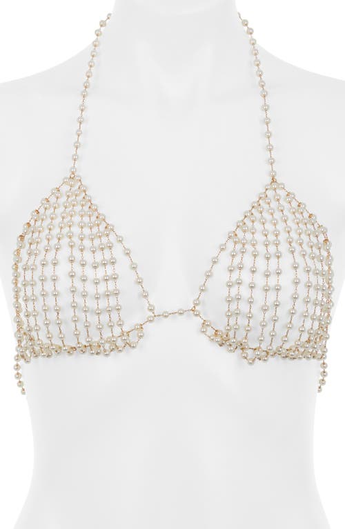 Bluebella Bluebella Imitation Pearl Halter Bralette