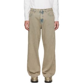 BLUEMARBLE BLUEMARBLE Beige Darted Jeans