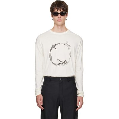 BLUEMARBLE BLUEMARBLE Off-White 'Circle of Life' Long-sleeve T-shirt