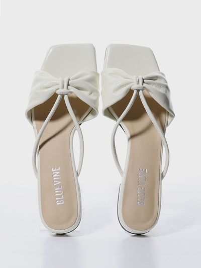 BLUEVINE Teri Slide Mules - Cream