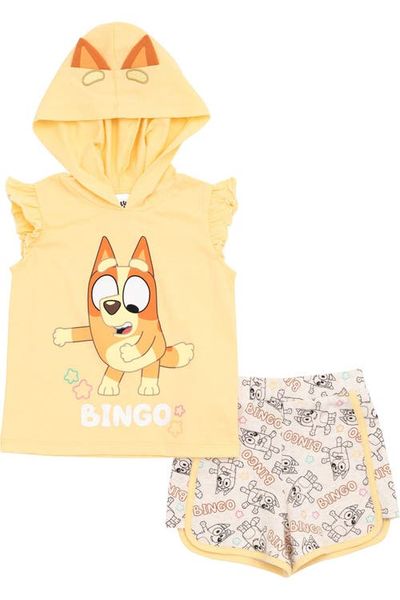 BLUEY BLUEY 2-Piece Hooded Tank and Shorts Set