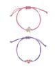BLUEY BLUEY Adjustable Friendship Bracelet Set, Heart Charm, 4-Pack - 5