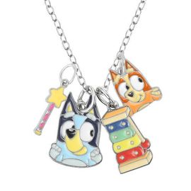 BLUEY Bluey Charm Necklace Official License, 16"+3"