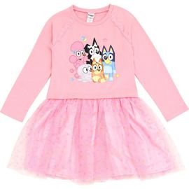 BLUEY BLUEY French Terry Mesh Tutu Dress