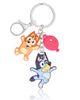 BLUEY BLUEY Layered Charm Keychain with Balloon Accent - 1
