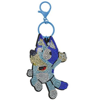 BLUEY Bluey Pave Crystal Bag Charm Keychain 