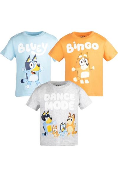 BLUEY BLUEY Short Sleeve T-Shirt 3-Pack