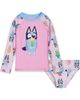 BLUEY BLUEY Swimwear 2-Piece Rash Guard and Bikini Set - 1
