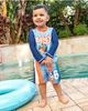 BLUEY BLUEY UPF 50+ 2-Piece Rash Guard and Swim Trunks Set - 2