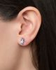 BLUEY Earrings Set 6 Pairs Official License, Fashion Studs, Hoops, and Bluey and Bingo Dangle Charm Earrings with Crystals - 2