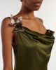 Blumarine Blumarine AppliquÃ© satin gown - 4