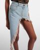 Blumarine Blumarine Asymmetric distressed denim miniskirt - 4