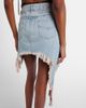 Blumarine Blumarine Asymmetric distressed denim miniskirt - 5