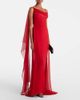Blumarine Blumarine Asymmetric draped silk georgette gown - 2
