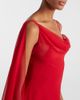 Blumarine Blumarine Asymmetric draped silk georgette gown - 4