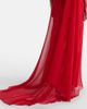 Blumarine Blumarine Asymmetric draped silk georgette gown - 5