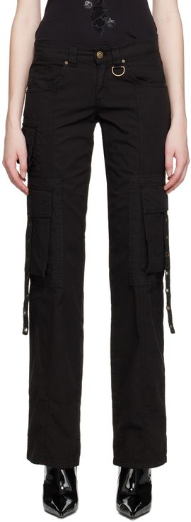 Blumarine Blumarine Black Eyelet Trousers
