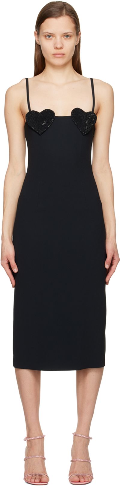 Blumarine Blumarine Black Heart Midi Dress