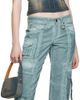 Blumarine Blumarine Blue Eyelet Trousers - 4