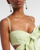 Blumarine Blumarine Bow-detail denim top - 4