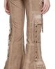 Blumarine Blumarine Brown Strap Trousers - 3