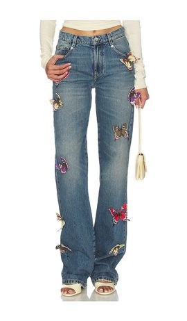 Blumarine Blumarine Butterfly Boyfriend Jean