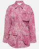 Blumarine Blumarine Camouflage denim cargo jacket - 1