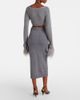 Blumarine Blumarine Cropped ribbed-knit wool cardigan - 3