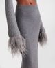 Blumarine Blumarine Cropped ribbed-knit wool cardigan - 5