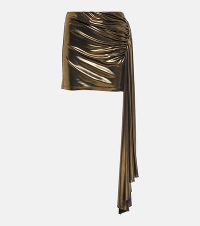 Blumarine Blumarine Draped metallic miniskirt