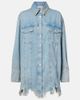 Blumarine Blumarine Embroidered denim overshirt - 1