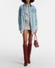 Blumarine Blumarine Embroidered denim overshirt - 6