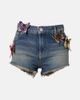 Blumarine Blumarine Embroidered denim short - 1
